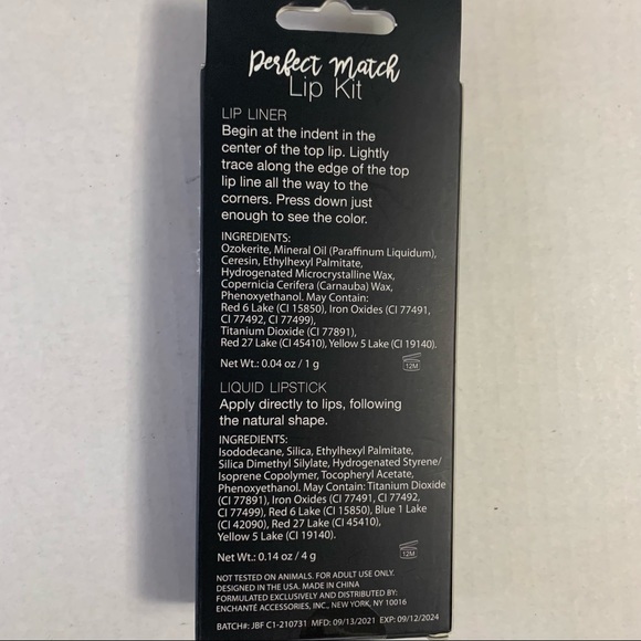 Nicole Miller Perfect Match Lip Kit lip liner & liquid lipstick Urban Rose - Picture 3 of 5